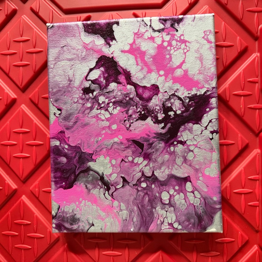 Abstract Pink and Purple Canvas Art